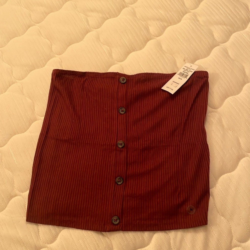 Burgundy tube top